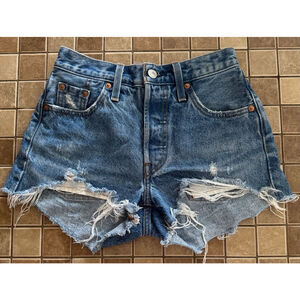 Denim Distressed Women Shorts